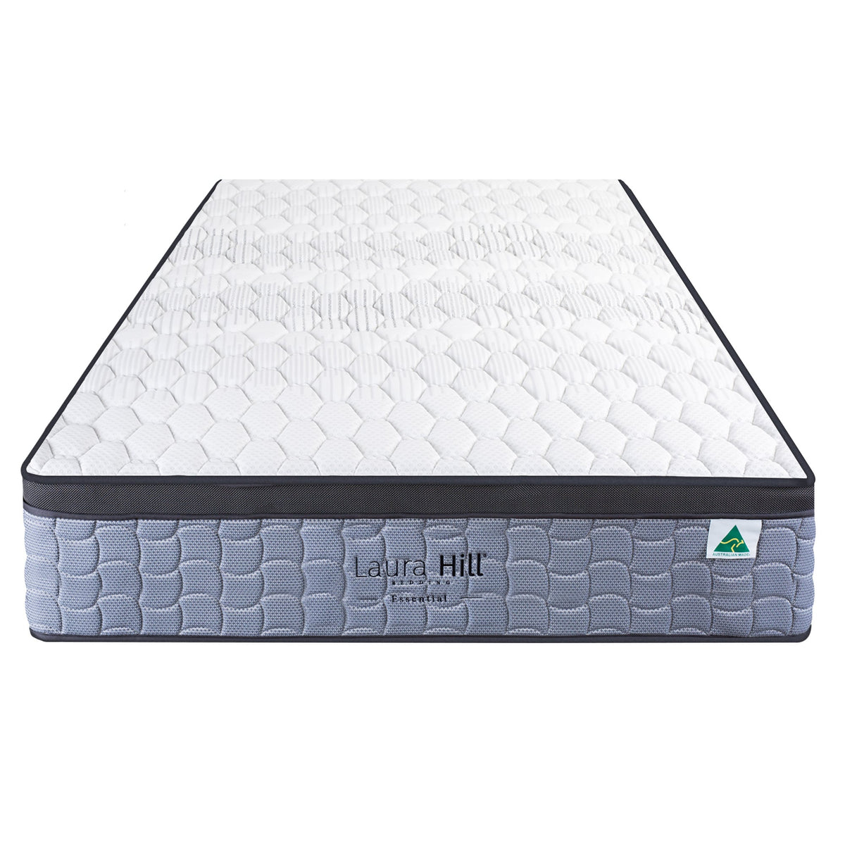 Laura Hill Essential Single Mattress Australian Made 5-Zone Pocket Spring High-Density Foam Bed