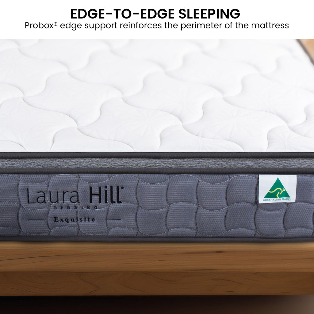 Laura Hill Exquisite Double Mattress Australian Made 5-Zone Pocket Spring Medium Firm Bed Edge Support