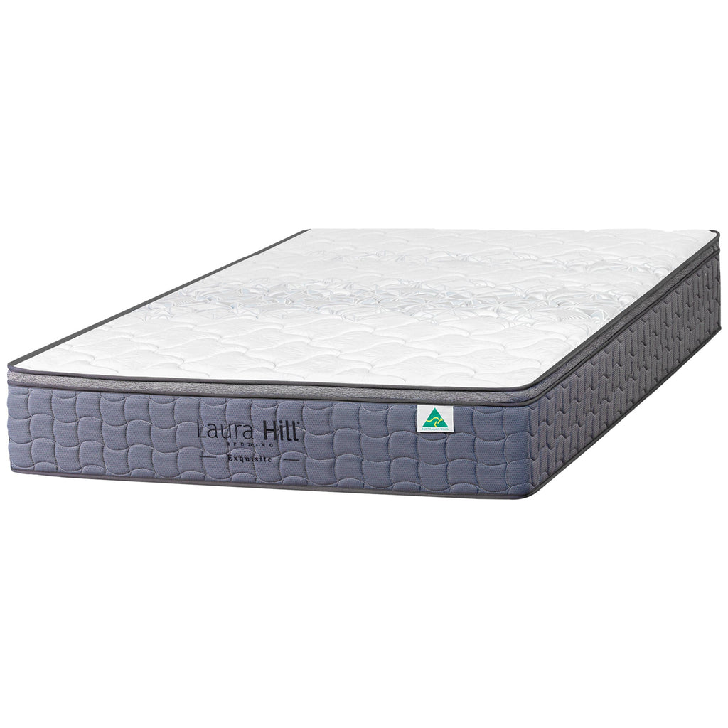 Laura Hill Exquisite King Mattress Australian Made 5-Zone Pocket Spring Medium Firm Bed Edge Support
