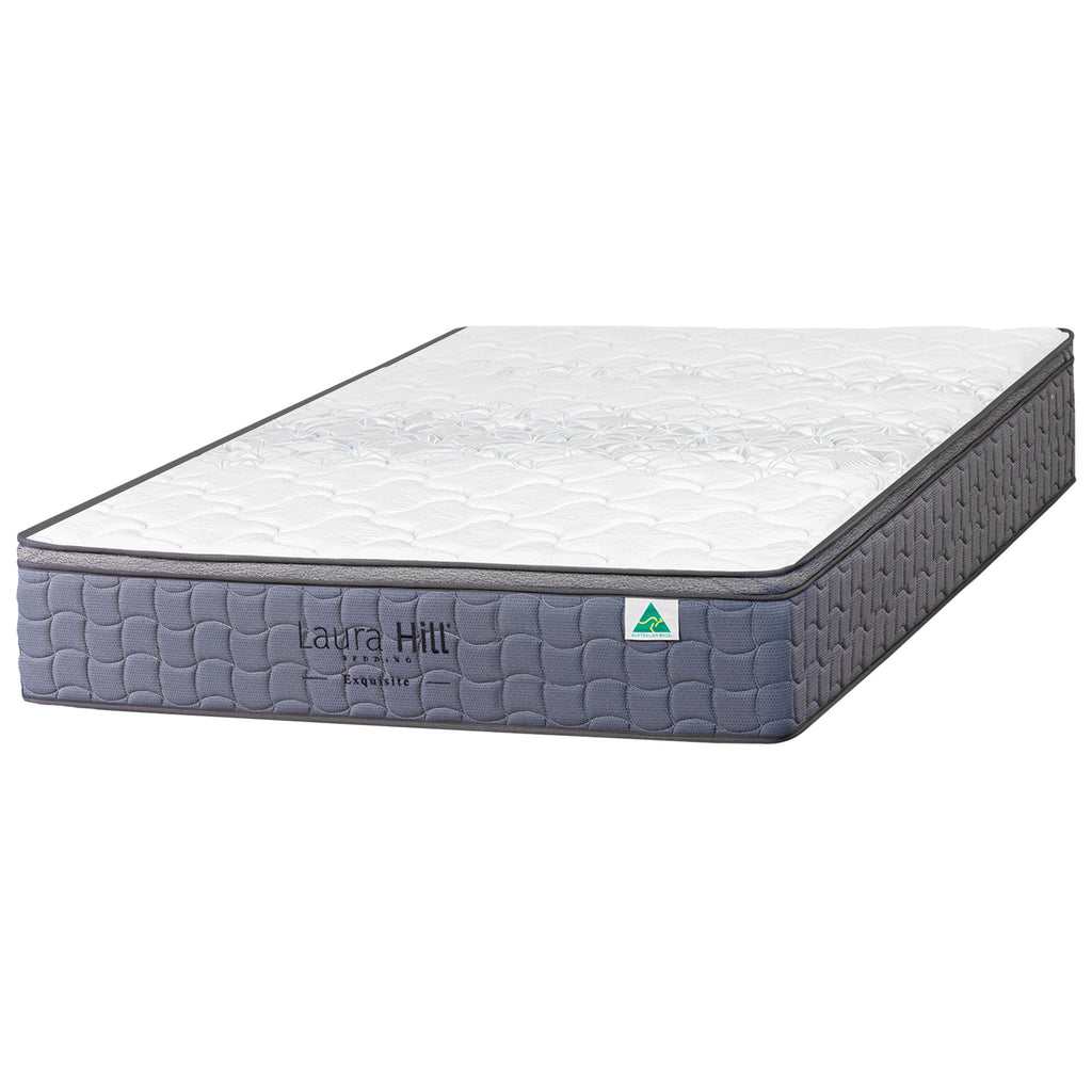 Laura Hill Exquisite Queen Mattress Australian Made 5-Zone Pocket Spring Medium Firm Bed Edge Support
