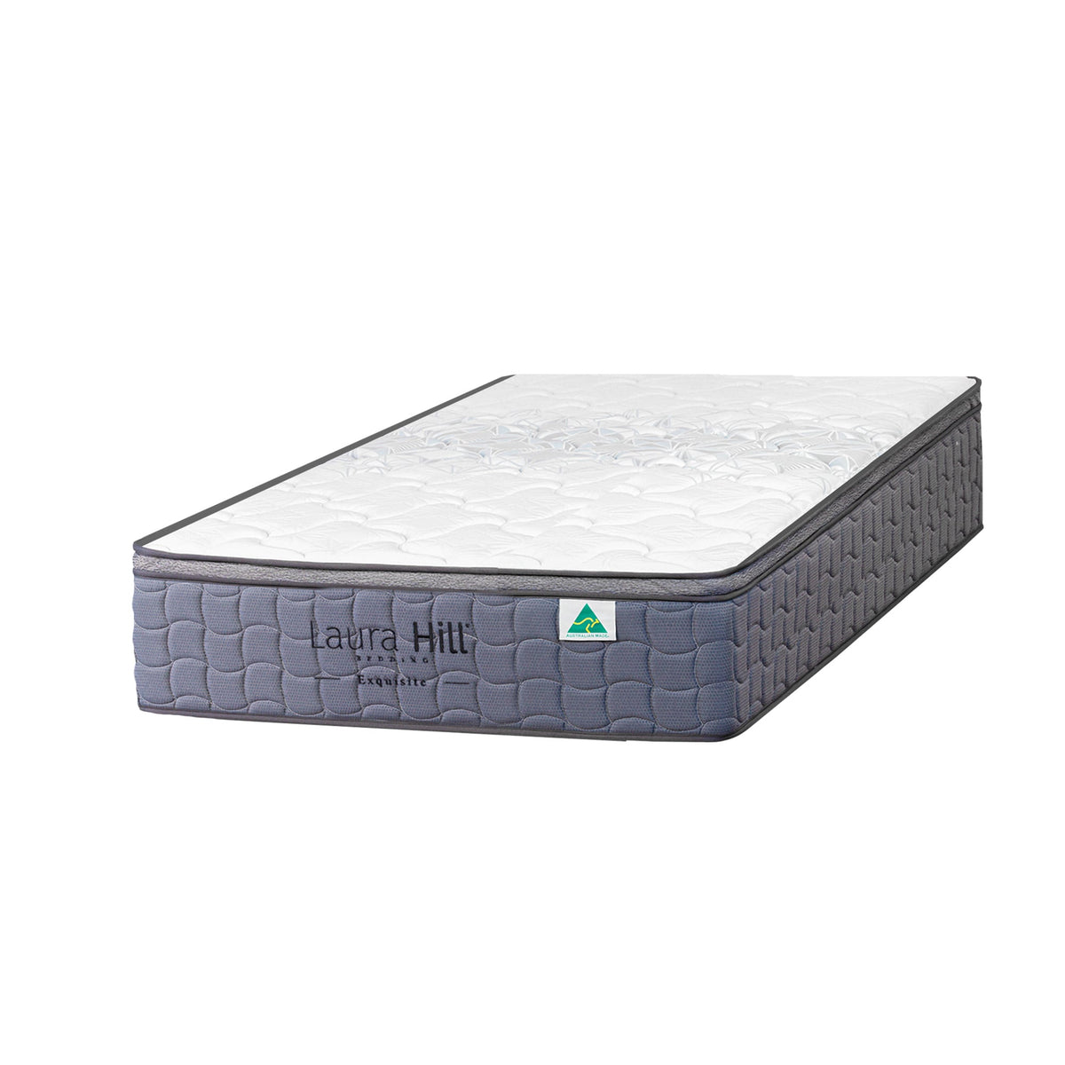 Laura Hill Exquisite Single Mattress Australian Made 5-Zone Pocket Spring Medium Firm Bed Edge Support