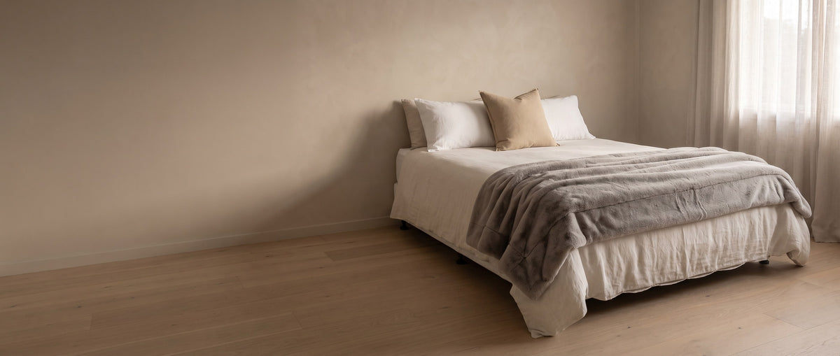 The whole bed, from the base up