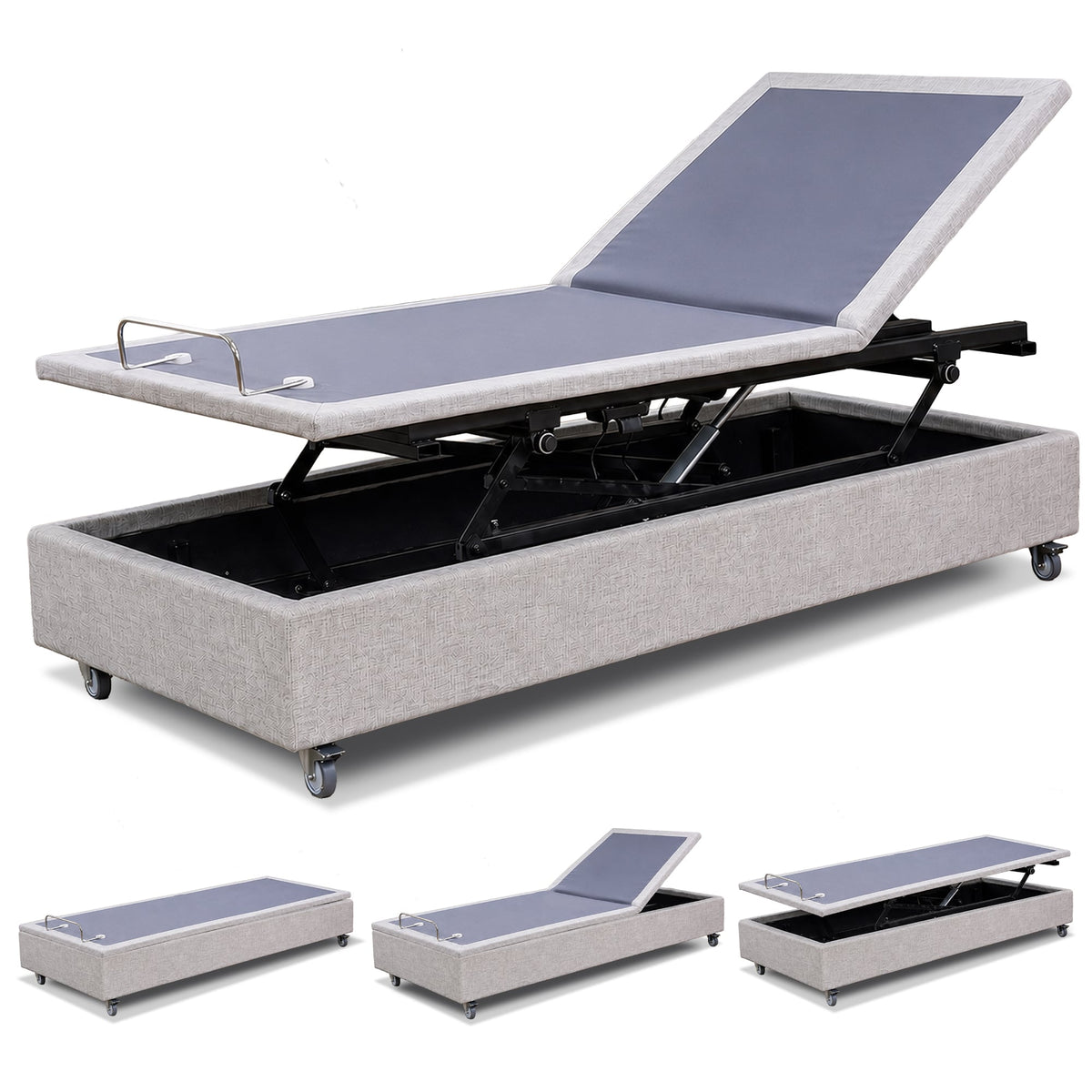 Therapedic Modulift King Single Hospital Grade Electric Adjustable Bed Base - Massage, Zero Gravity, Wireless Remote