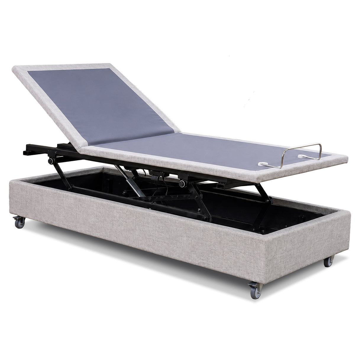 Therapedic Modulift Long Single Electric Adjustable Bed Base Hospital Grade Home Care Frame with Massage & Remote