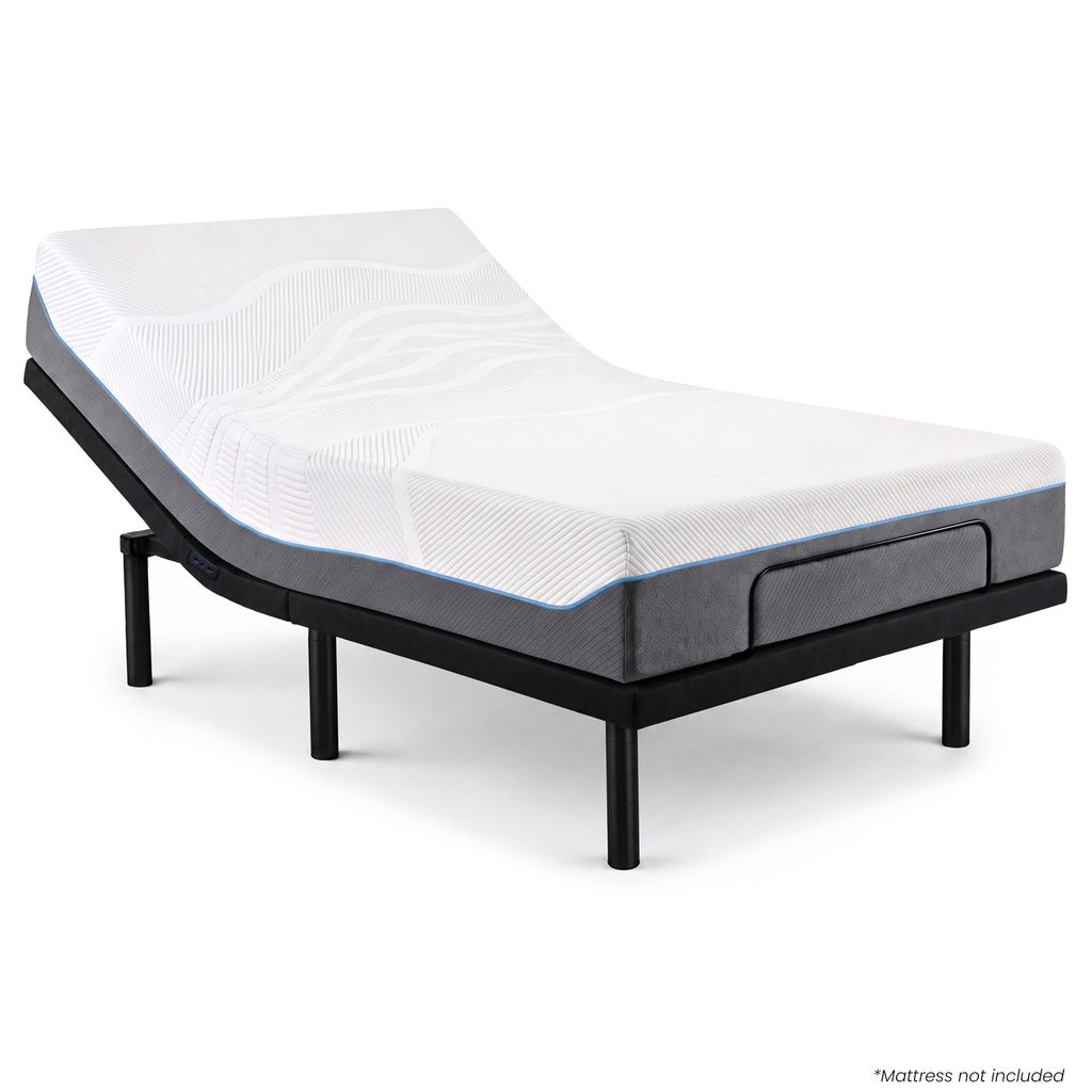 Therapedic Versa Electric King Single Adjustable Bed Base Frame with Massage Dual Motor Zero Gravity & Wireless Remote