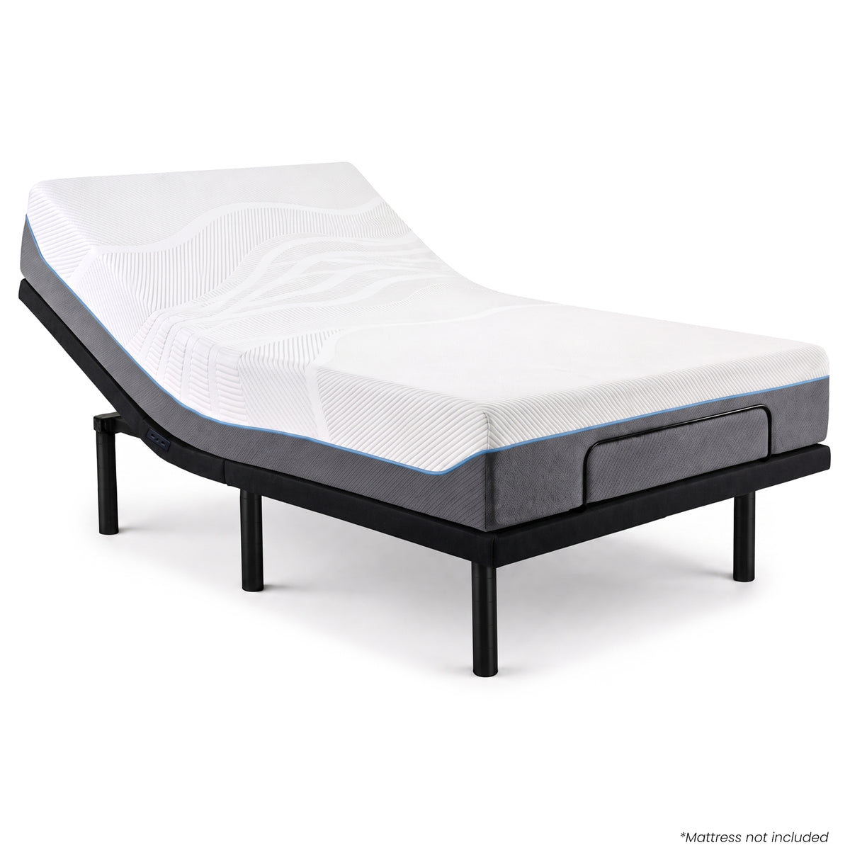 Therapedic Versa Electric King Single Adjustable Bed Base Frame with Massage Dual Motor Zero Gravity & Wireless Remote