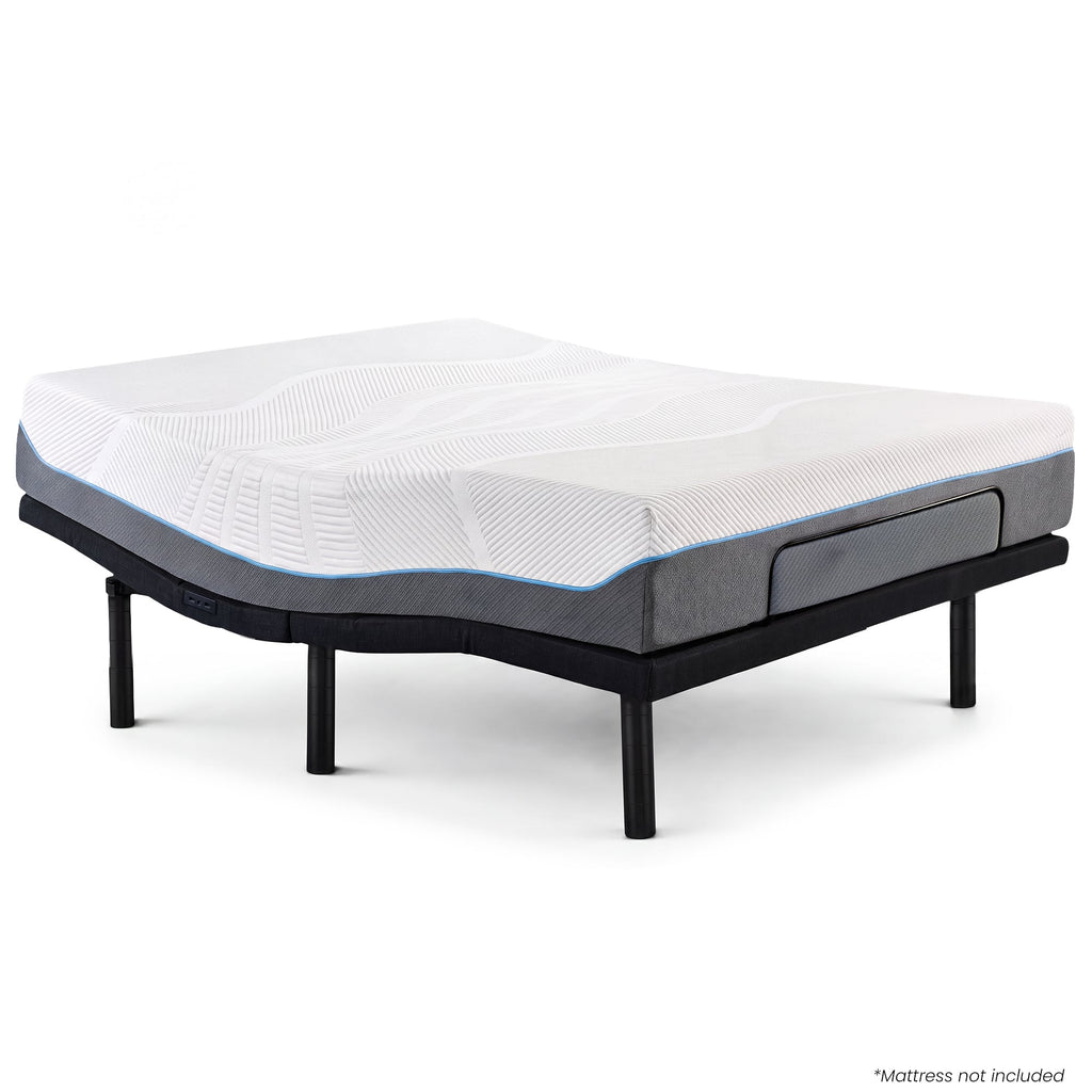 Therapedic Versa Electric Queen Adjustable Bed Base Frame with Massage Dual Motor Zero Gravity & Wireless Remote