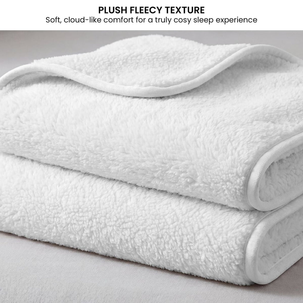 Laura Hill Heated Electric Blanket Fitted Fleece Underlay - Single