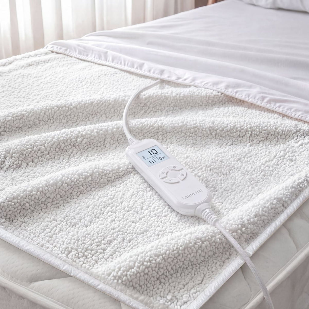 Laura Hill Heated Electric Blanket Fitted Fleece Underlay - Single