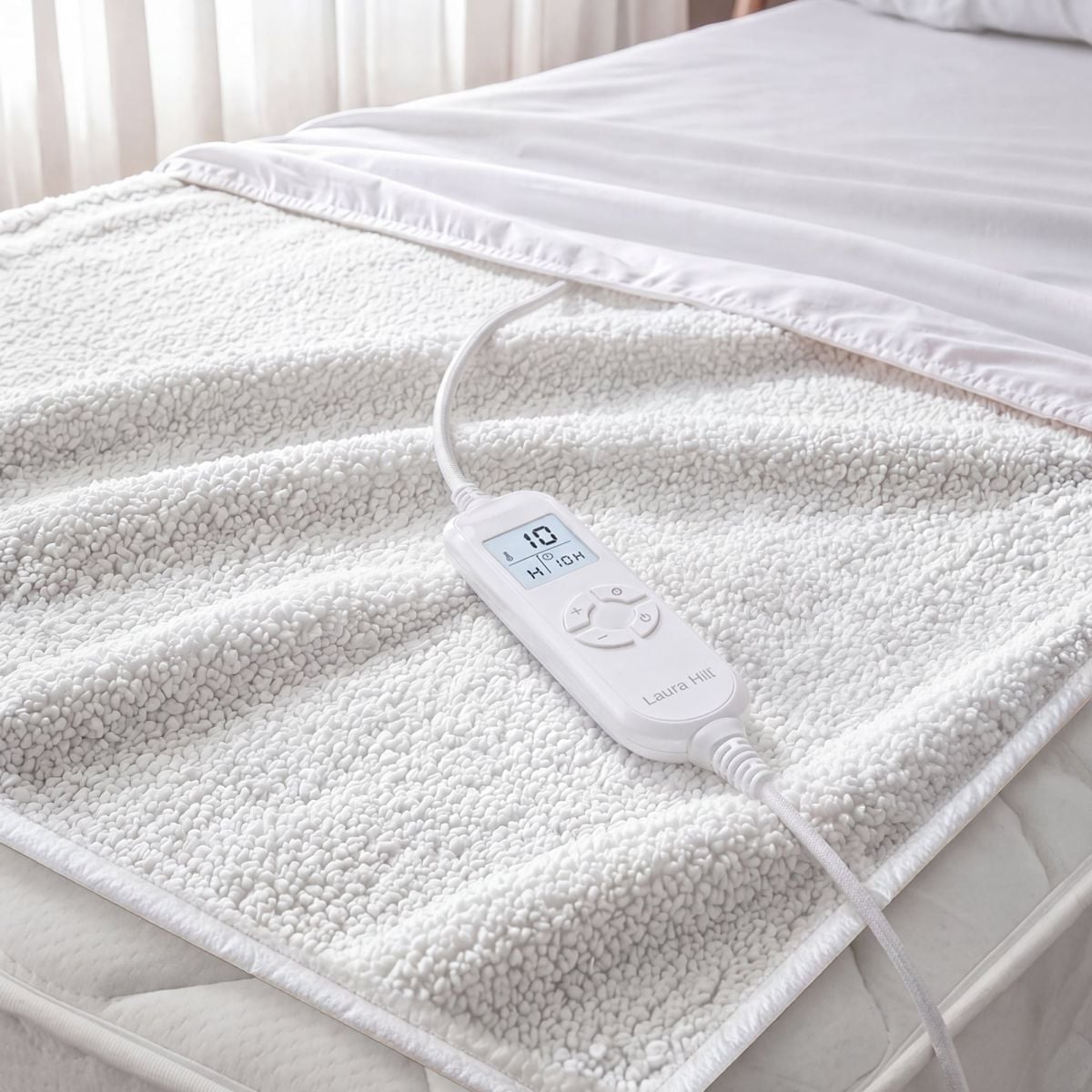 Laura Hill Heated Electric Blanket Fitted Fleece Underlay - Single