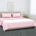 4pc 1000 Thread Count Cotton Rich King Bed Sheet Gift Pack CVC Microfibre Blend in Pink