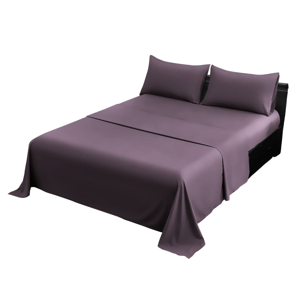 Laura Hill Luxury Living 4pc 1000 Thread Count Cotton Rich Queen Bed Sheet Set Gift Pack Lilac