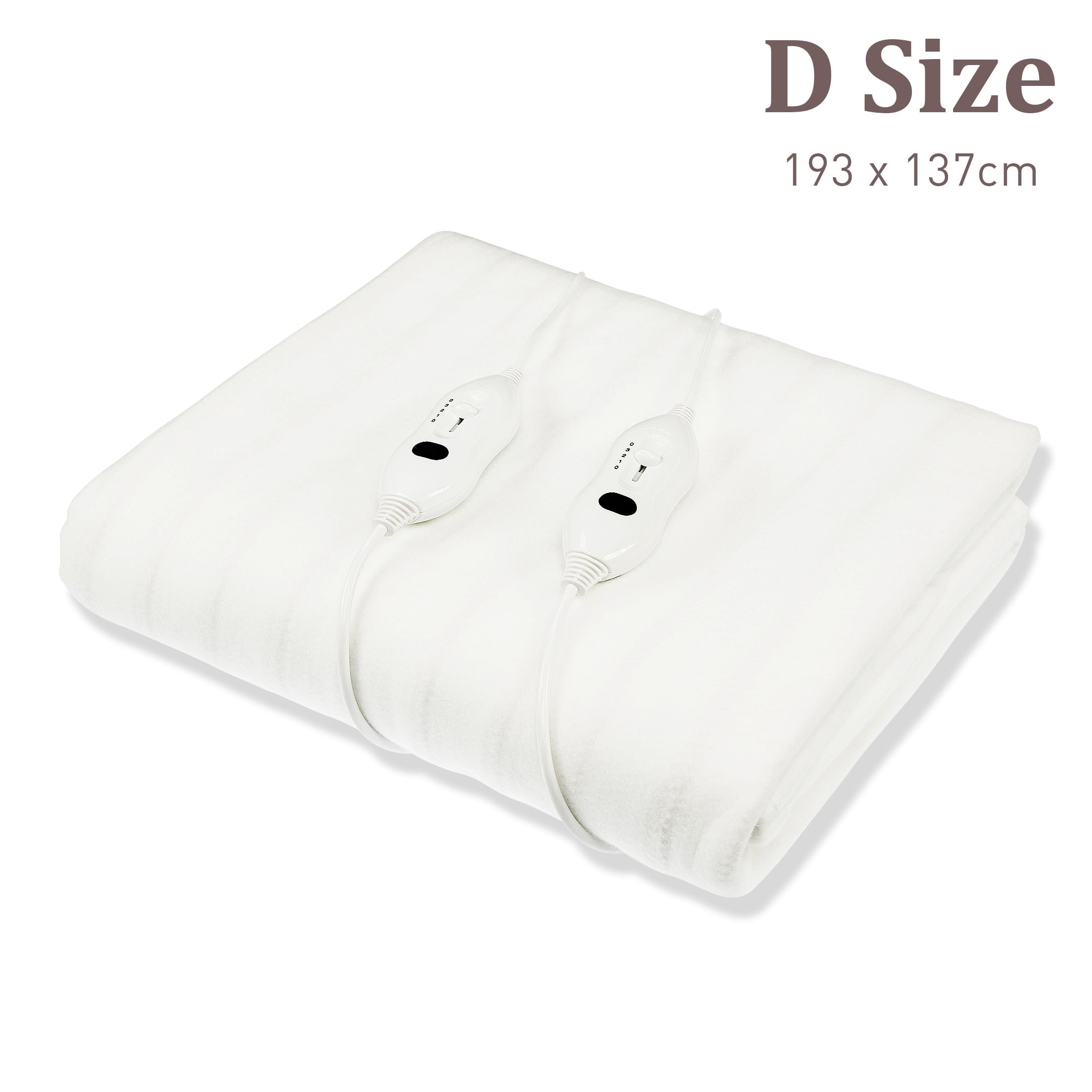Laura Hill Heated Electric Blanket Fitted Polyester Underlay Double