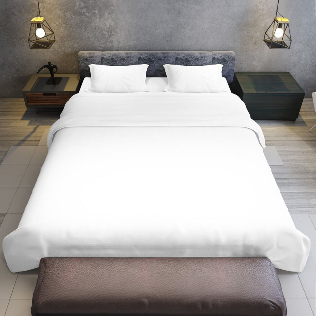 750 Thread Count Pure Cotton Queen Bed Sheet Set 4 Piece Gift Pack - White