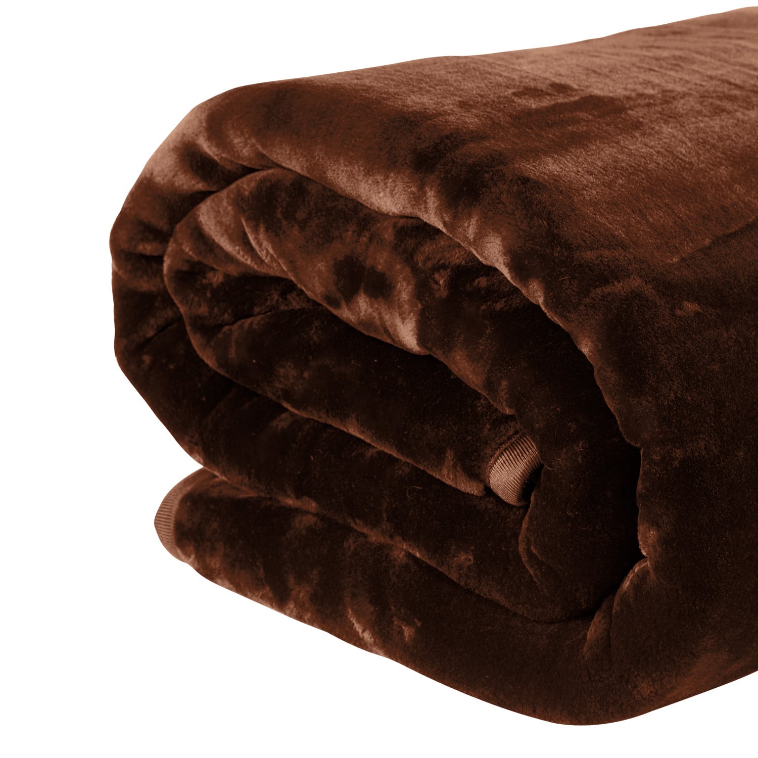 Laura Hill 600-GSM Mink Blanket Queen Size Double-Sided Soft Plush Bed Faux Throw Rug 220 X 240cm - Chocolate