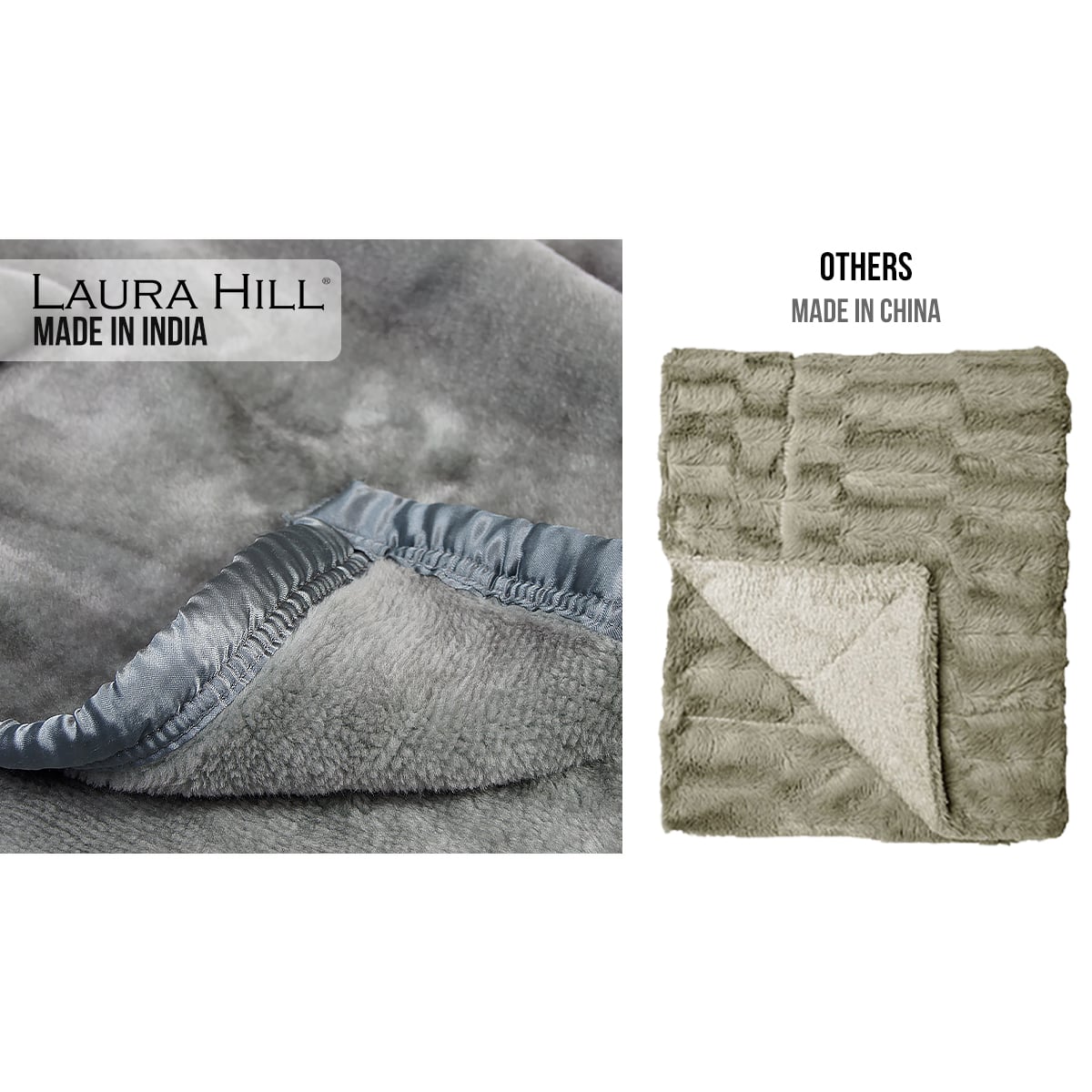 Laura Hill 600-GSM Mink Blanket Queen Size Double-Sided Soft Plush Bed Faux Throw Rug 220 X 240cm - Silver