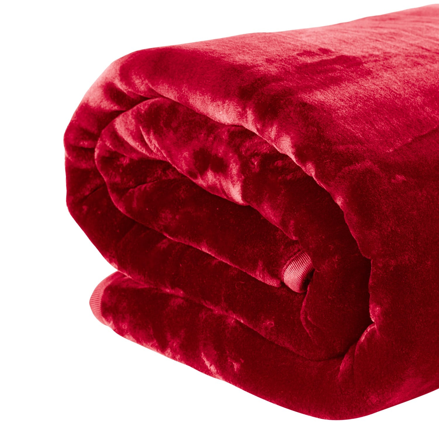 Laura Hill 600-GSM Mink Blanket Queen Size Double-Sided Soft Plush Bed Faux Throw Rug 220 X 240cm - Wine Red