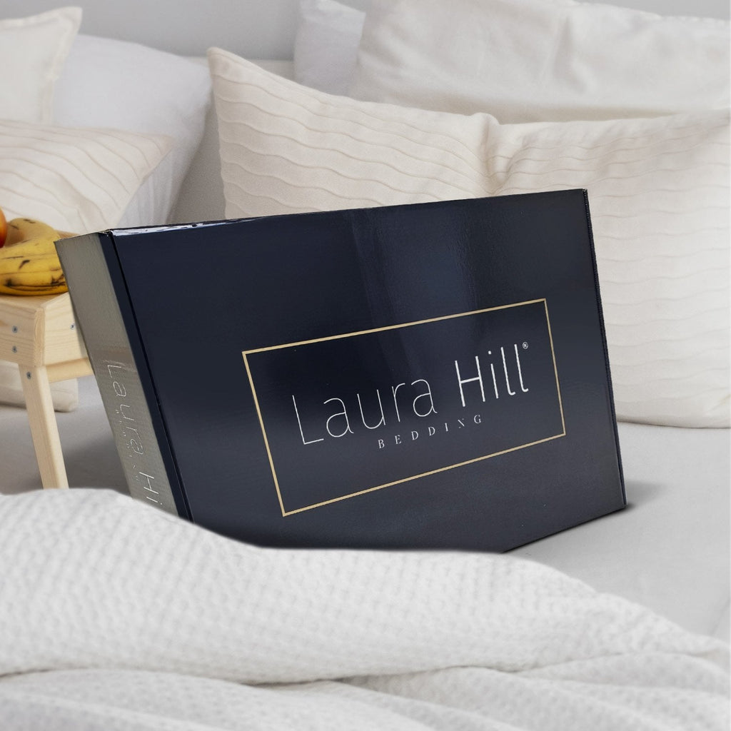 Laura Hill 800GSM Heavy Double-Sided Faux Mink Blanket - Black