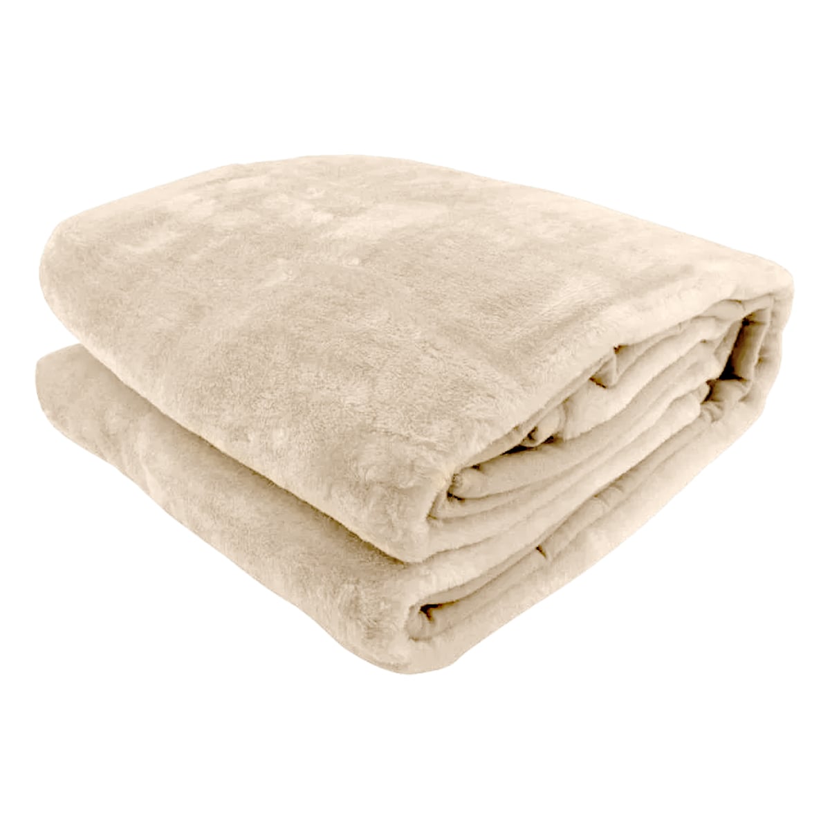 Laura Hill 800GSM Heavy Double-Sided Faux Mink Blanket - Beige