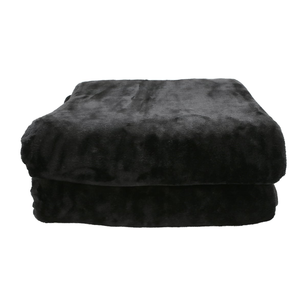 Laura Hill 800GSM Heavy Double-Sided Faux Mink Blanket - Black