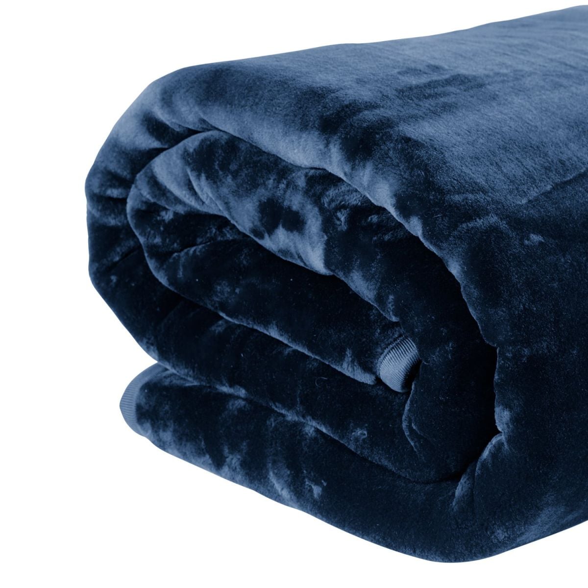 Laura Hill Faux Mink Blanket 800GSM Heavy Double-Sided - Navy Blue