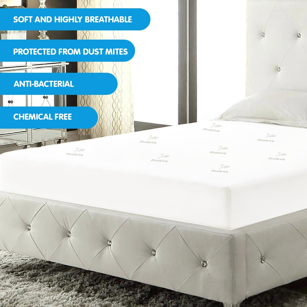 Laura Hill Fitted Bamboo Mattress Protector - King