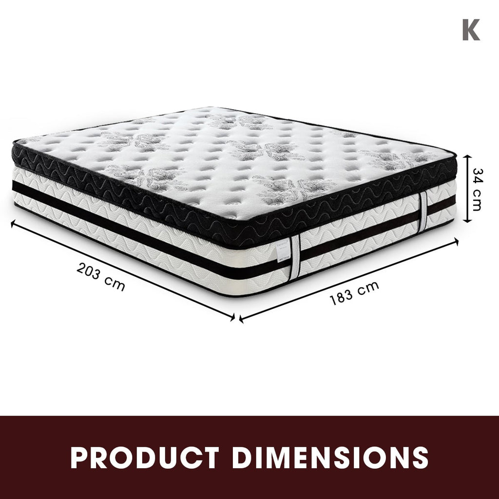 Laura Hill Mattress with Euro Top Foam Bed Base - 34cm