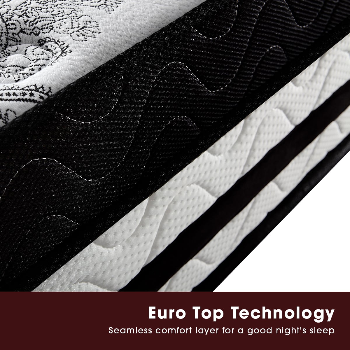 Laura Hill Mattress with Euro Top Foam Bed Base - 34cm