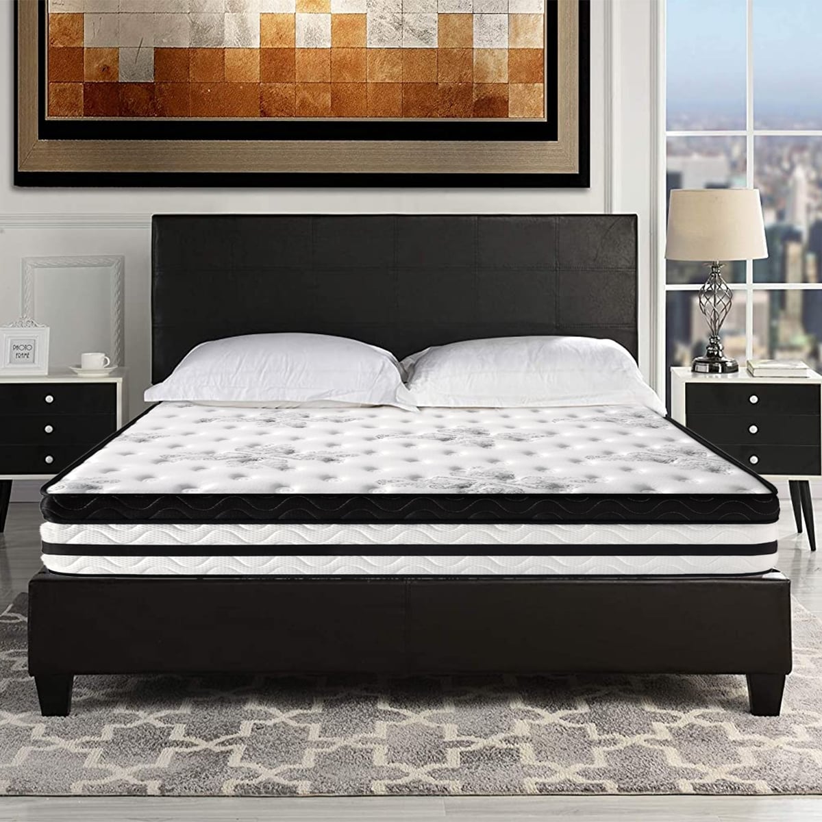 Laura Hill Mattress with Euro Top Foam Bed Base - 34cm