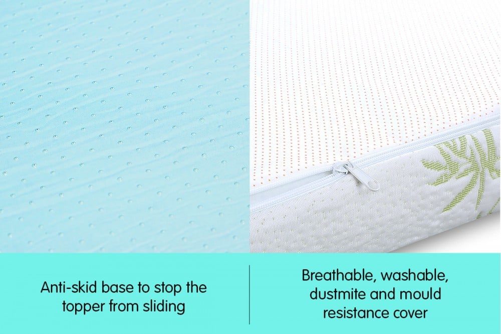 Cool GEL Memory Foam Mattress Topper - King Single