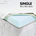 Cool GEL Memory Foam Mattress Topper - Single