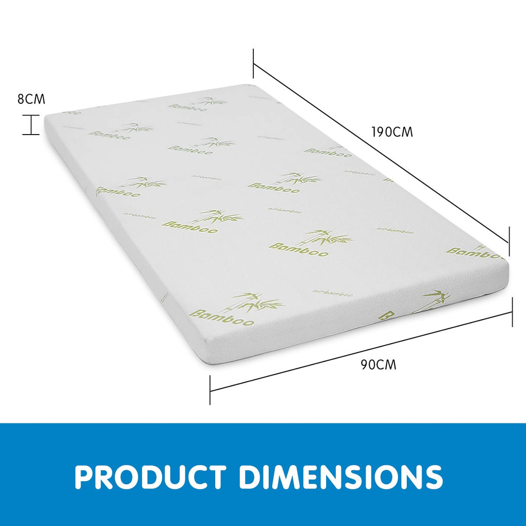Cool GEL Memory Foam Mattress Topper - Single