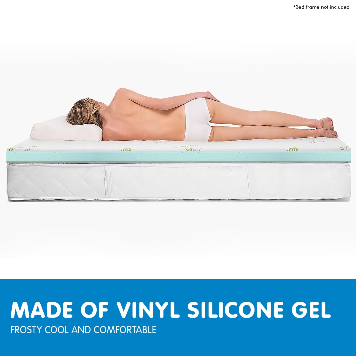 Cool GEL Memory Foam Mattress Topper - Single