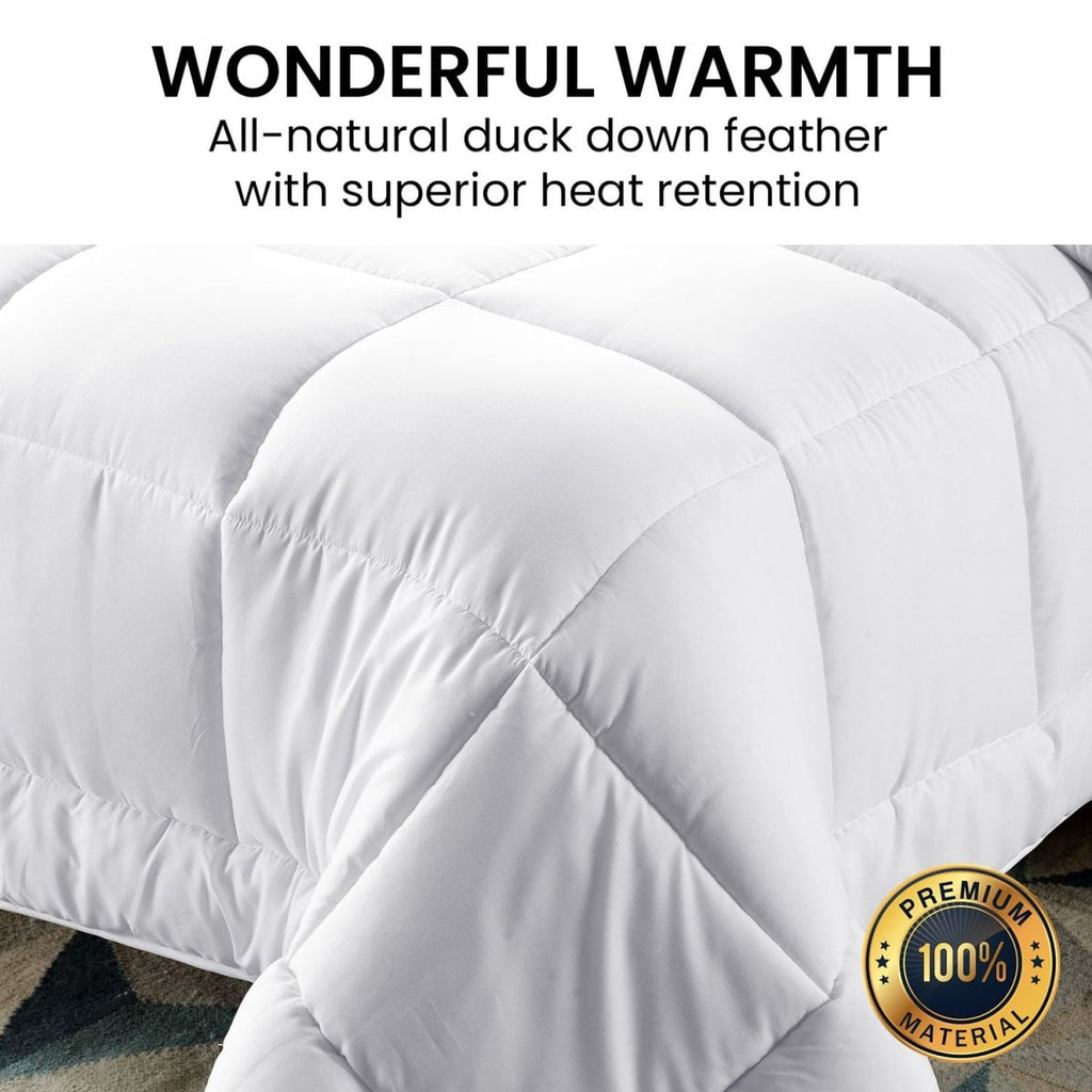Laura Hill 500GSM Duck Down Feather Quilt Comforter Doona - Queen