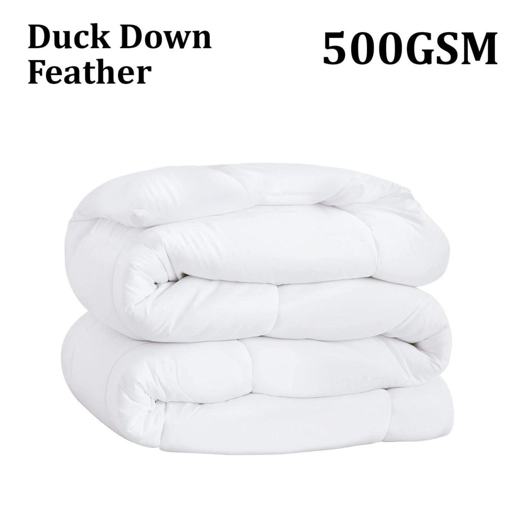 Laura Hill 500GSM Duck Down Feather Quilt Comforter Doona - Queen