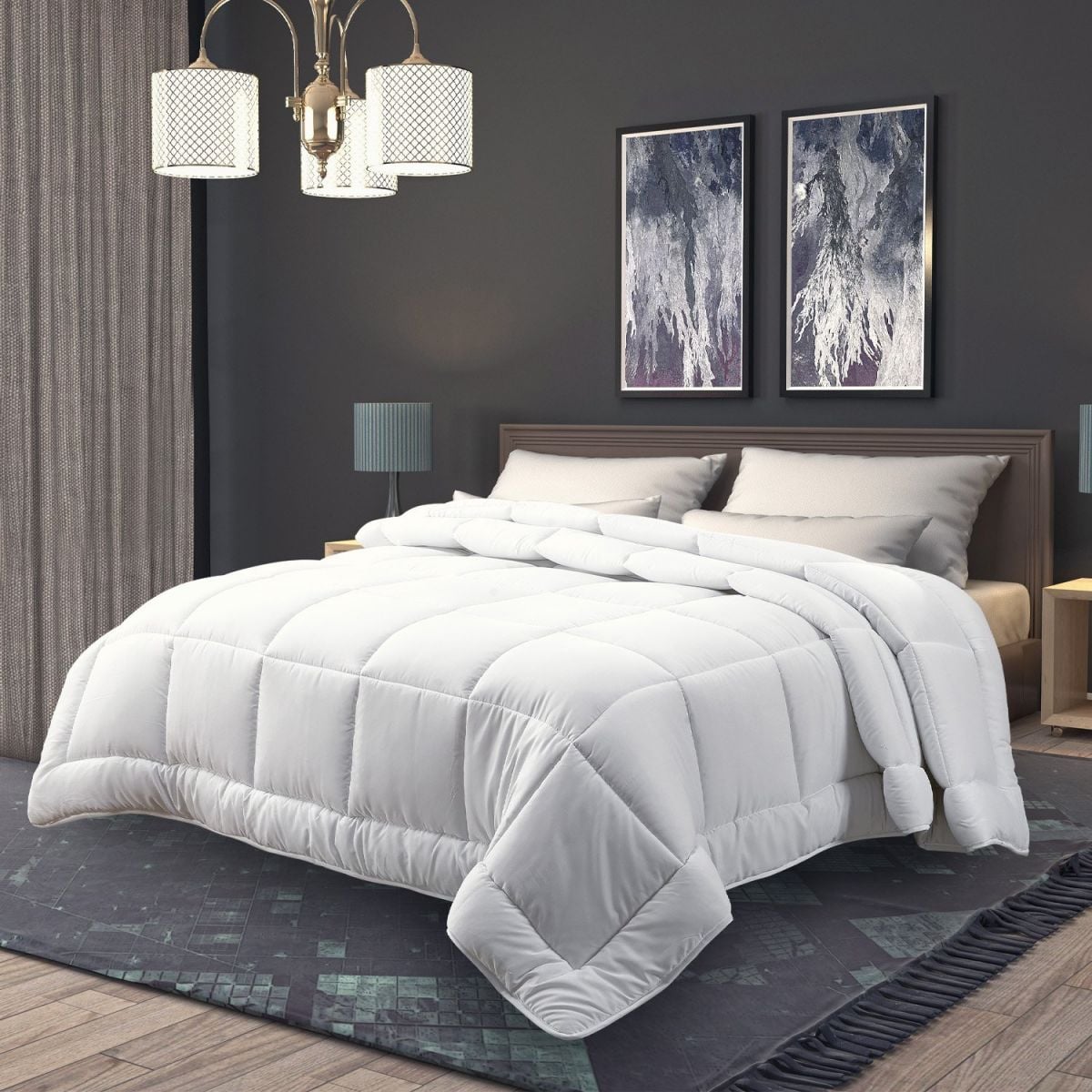 Laura Hill 700GSM Goose Down Feather Comforter Doona - Queen