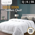 Laura Hill 700GSM Goose Down Feather Comforter Doona - King