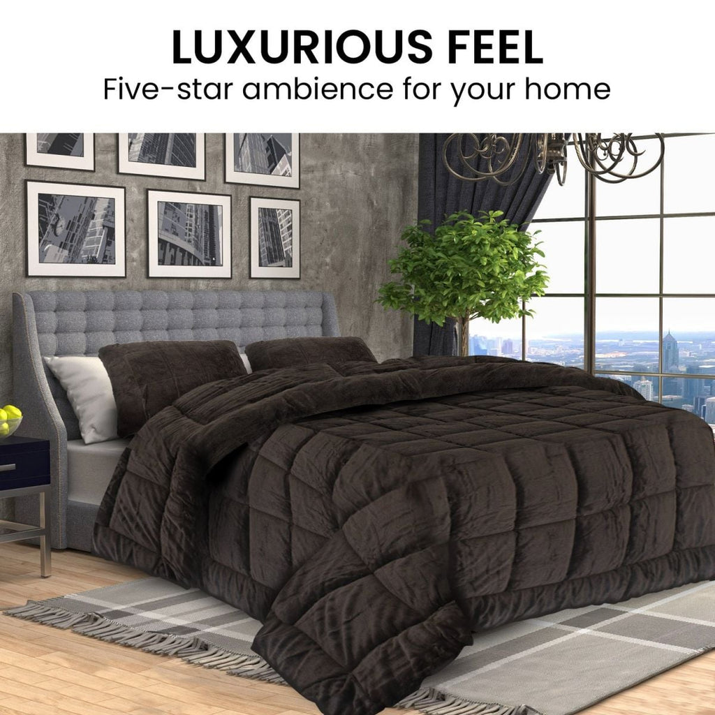 Laura Hill 800GSM Faux Mink Quilt Comforter Doona - King